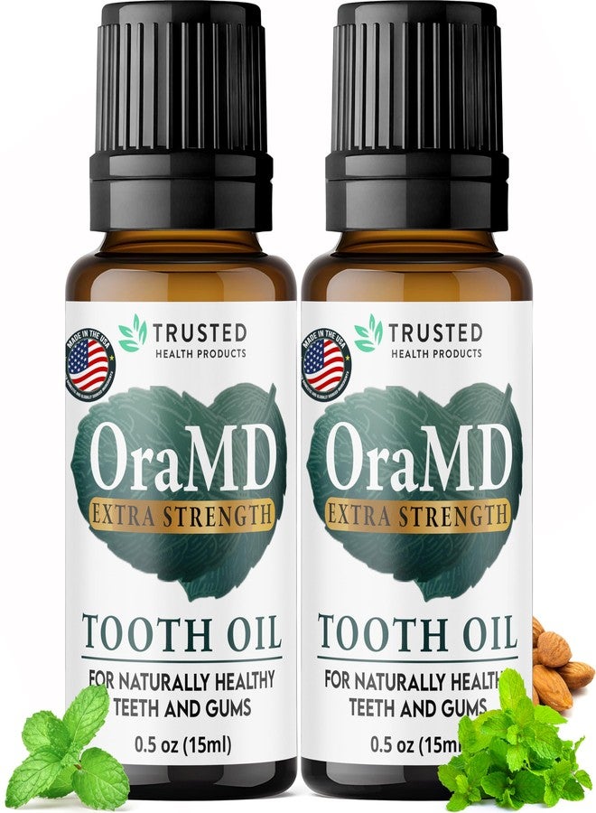 OraMD 4-in-1 Extra Strength Tooth Oil - Clinically Tested Maximum Strength Gum Disease Treatment, Gingivitis Treatment, Periodontal Disease Treatment, Sensitive Teeth and Gums - All-Natural (2 Pack) - Image 1